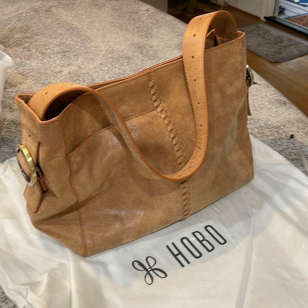 HOBO Tan Leather Shoulder Bag